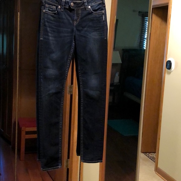 Silver Mid Skinny Tuesday Flap Jeans 26/31 - Picture 5 of 6